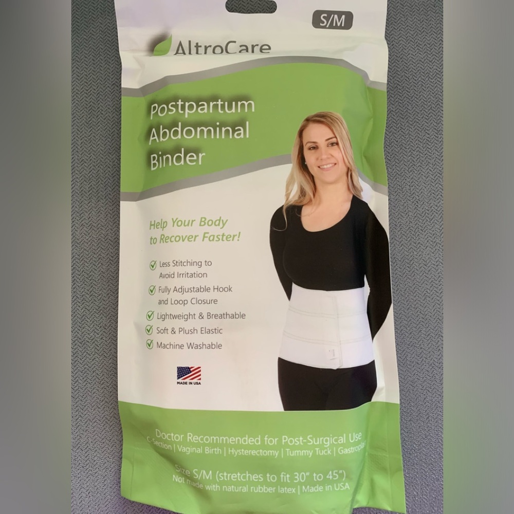BRAND NEW Altrocare Postpartum or Post Surgery Abdominal Binder size S-M